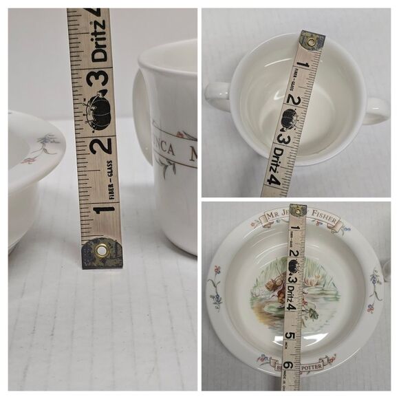 World Of Beatrix Potter Mr Jeremy Fisher Hunka Munca England Royal Albert Set - Picture 6 of 8